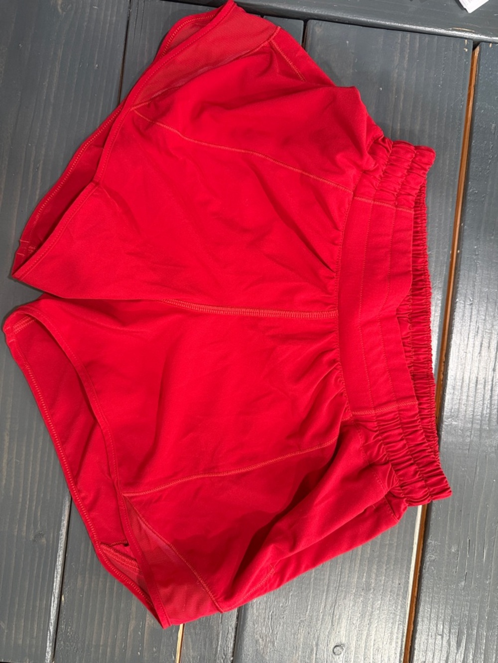 lululemon athletica Bright Red Performance Running Shorts